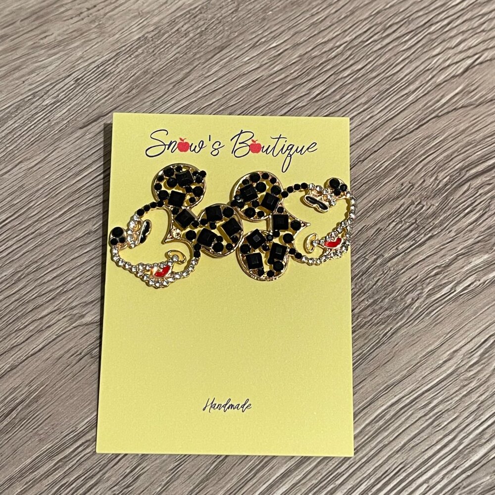 3/$35 Jeweled Mickey Mouse // Disneyland Disney World Earrings